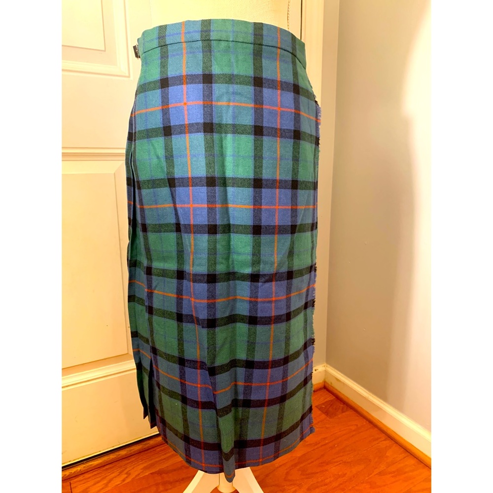 Vintage The Scottish Wool Shop Kilt Skirt. Size 10